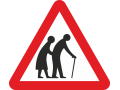 Frail Pedestrians Likely To Cross Road 